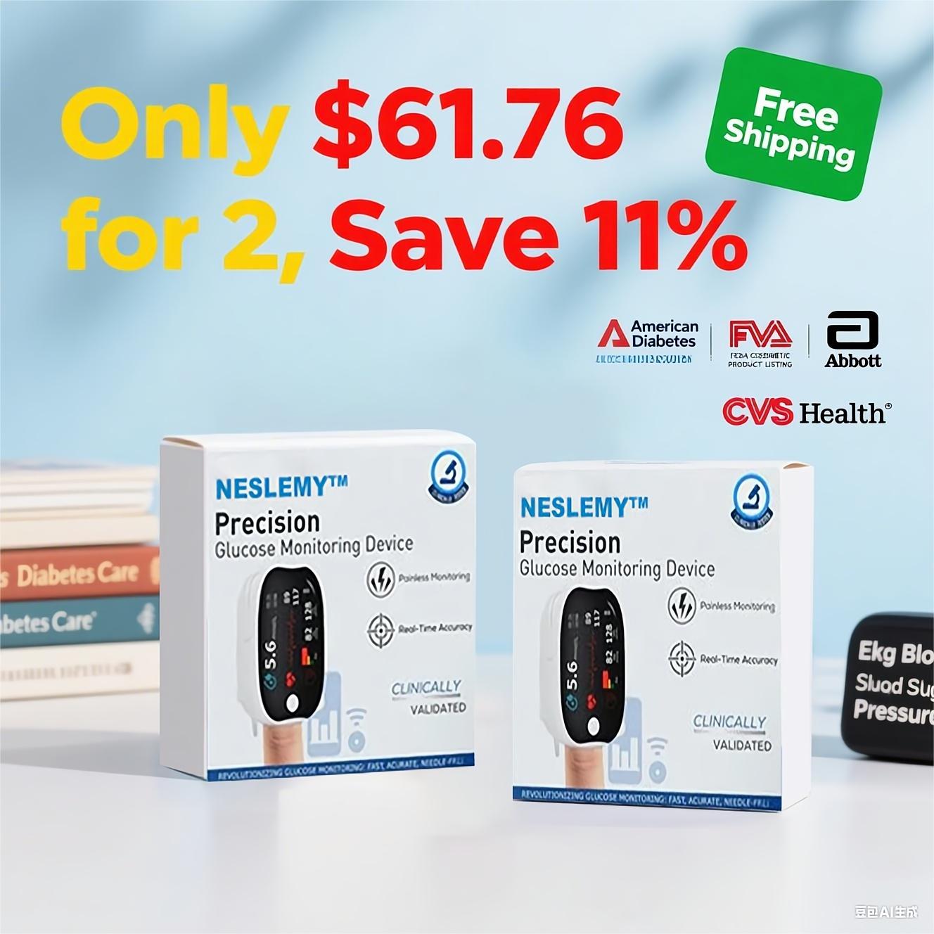 Advanced Laser Glucose Monitor – No Pricks, 99.9% Accuracy!