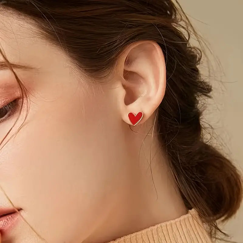 Mini Delicate Heart Shaped Stud Earrings（2）（复制）
