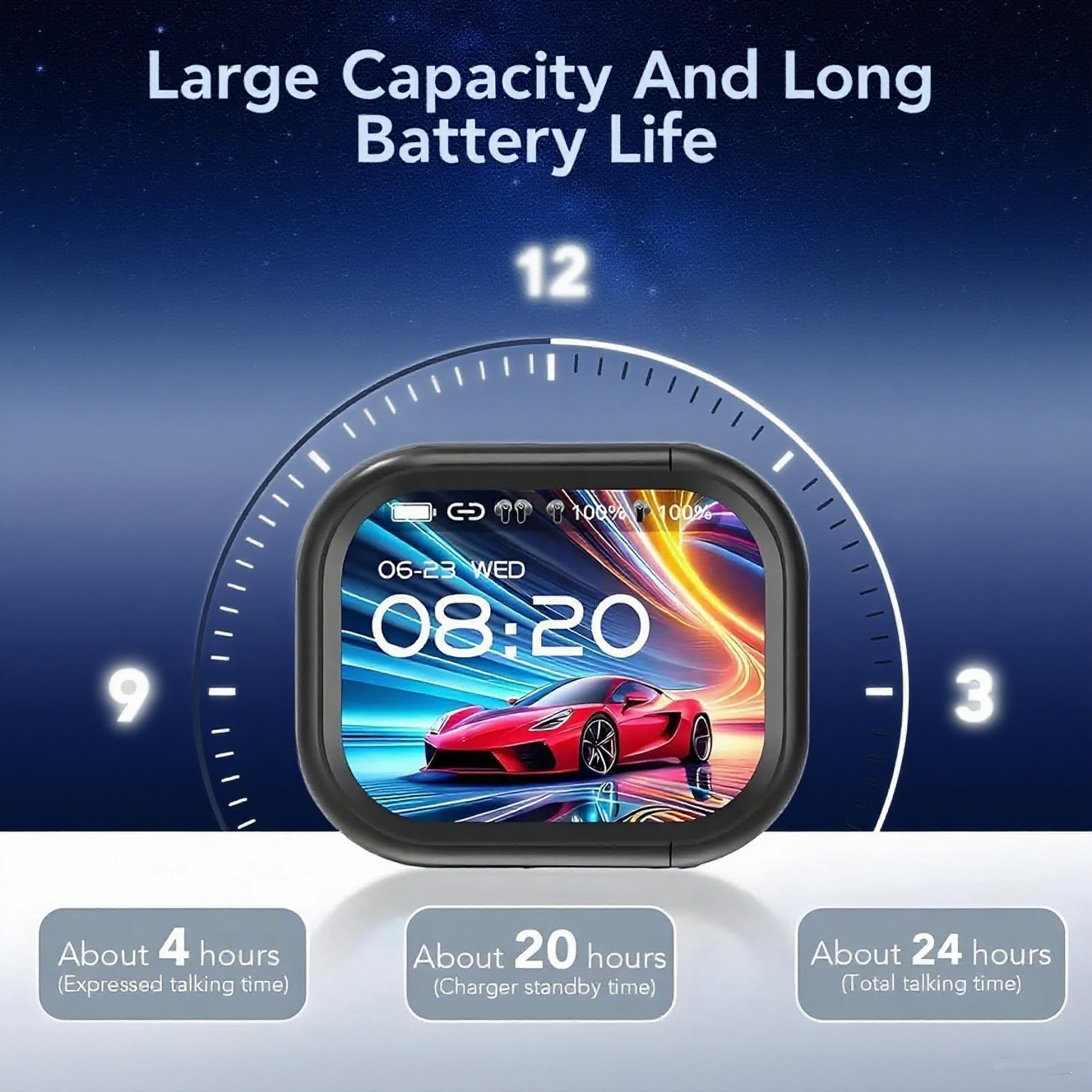 Bluetooth 6.0 Earbuds – Immersive 3D Sound, AI Translator, Waterproof & Noise Cancelling